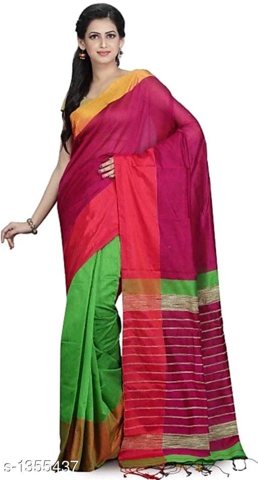 Mahapar Saree Cotton Silk Saree BP available MBSSRE-RDP-261