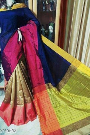 Mahapar Saree Cotton Silk Saree BP available MBSSRE-RDP-260