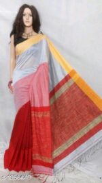 Mahapar Saree Cotton Silk Saree BP available MBSSRE-RDP-259