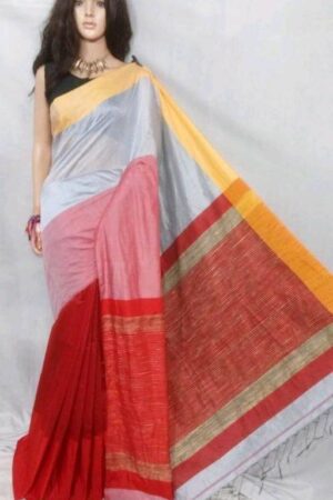 Mahapar Saree Cotton Silk Saree BP available MBSSRE-RDP-259