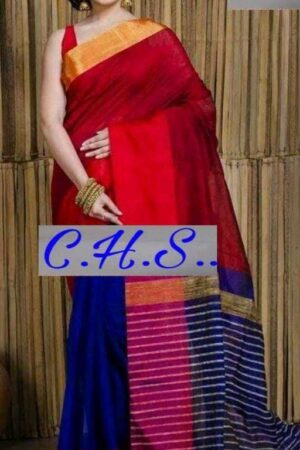 Mahapar Saree Cotton Silk Saree BP available MBSSRE-RDP-258