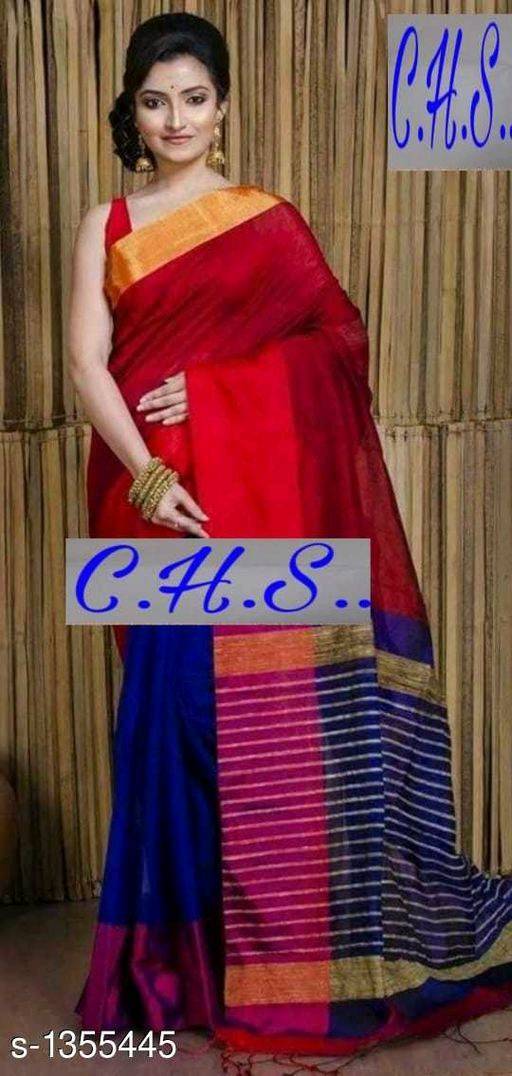 Mahapar Saree Cotton Silk Saree BP available MBSSRE-RDP-258