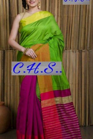 Mahapar Saree Cotton Silk Saree BP available MBSSRE-RDP-257