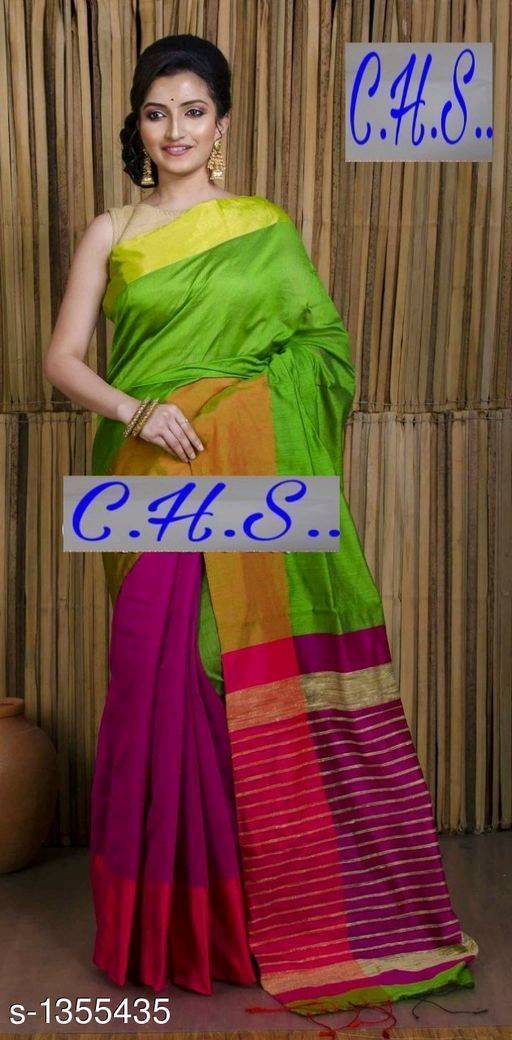 Mahapar Saree Cotton Silk Saree BP available MBSSRE-RDP-257