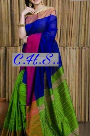 Mahapar Saree Cotton Silk Saree BP available MBSSRE-RDP-255