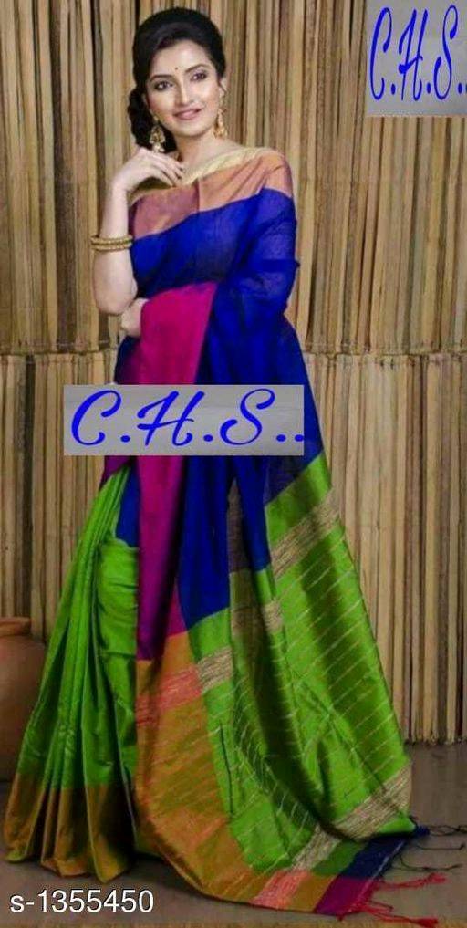 Mahapar Saree Cotton Silk Saree BP available MBSSRE-RDP-255