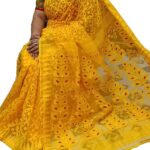 Women's Cotton Minakari Dhakai Jamdani Saree