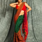 Green Woven Handloom Begumpuri Saree With Blouse Piece