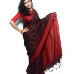 Prettify Handloom Cotton Silk Fish Motif Cotton Saree For Women