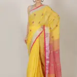 Handloom Mulicolored Pure Linen Ball Buti Sarees