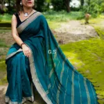 Cotton Silk Plain Saree With Blouse Piece