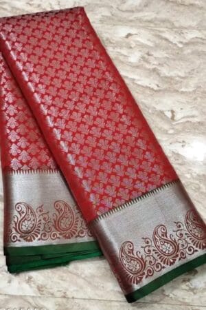 Premium Kanjivaram Soft Silk Brocade Saree