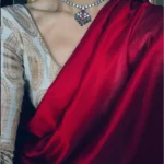 Gleaming Red Colour Pure Mulmul Cotton Saree Without Blouse Piece