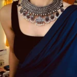 Captivating Navy Blue Colour Pure Mulmul Cotton Saree