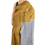 Sutisaree Gold Cotton Handloom Saree