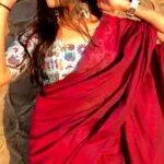 Women's Cotton Plain Handloom Saree With Stitched Blouse Combo(Free Size)