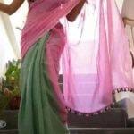 Beige Embellished Sequins Pure Cotton Saree without Blouse