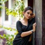 White Red Swastik Printed Golden Border Saree