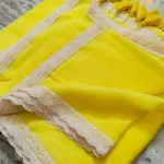 Soft Citrine Plain Pure 100 Count Mulmul Cotton Saree with lace border