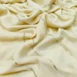 Soft Pure 100 Count Mulmul Pastel Gray Sequins Zari Work Cotton Saree